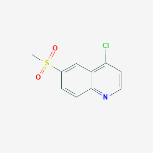 4-Chloro-6-(methylsulfonyl)quinoline chemical structure (CAS 454705-62-5)