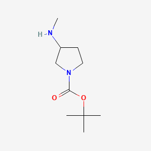 tert-Butyl 3-(methylamino)pyrrolidine-1-carboxylate chemical structure (CAS 454712-26-6)