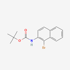 tert-Butyl (1-bromonaphthalen-2-yl)carbamate chemical structure (CAS 454713-47-4)