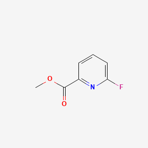 Methyl 6-fluoropicolinate chemical structure (CAS 455-71-0)