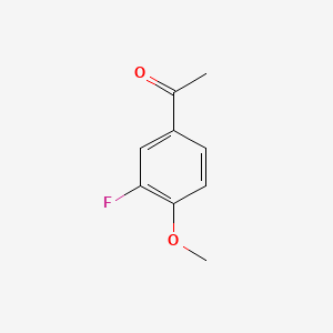 3'-Fluoro-4'-methoxyacetophenone chemical structure (CAS 455-91-4)