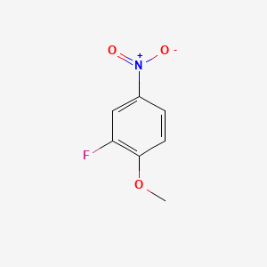 2-Fluoro-4-nitroanisole chemical structure (CAS 455-93-6)