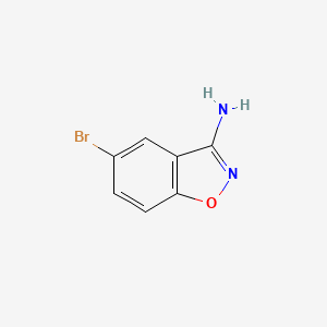 5-Bromobenzo[d]isoxazol-3-ylamine chemical structure (CAS 455280-00-9)