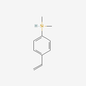 Dimethyl(4-vinylphenyl)silane chemical structure (CAS 4556-72-3)