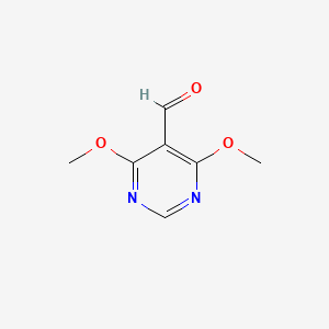 4,6-Dimethoxypyrimidine-5-carbaldehyde chemical structure (CAS 4558-59-2)