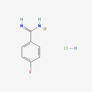 4-Fluorobenzimidamide hydrochloride chemical structure (CAS 456-14-4)