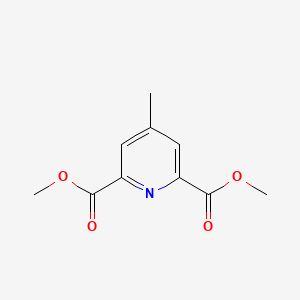 Dimethyl 4-methylpyridine-2,6-dicarboxylate chemical structure (CAS 4566-82-9)