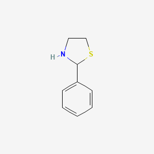 2-Phenylthiazolidine chemical structure (CAS 4569-82-8)