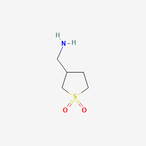 3-(Aminomethyl)tetrahydrothiophene 1,1-dioxide chemical structure (CAS 45697-13-0)