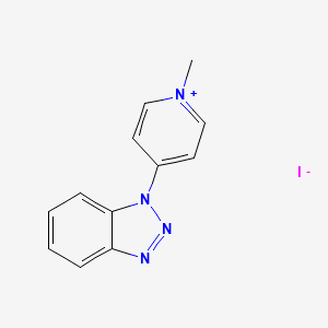 4-(1H-Benzo[d][1,2,3]triazol-1-yl)-1-methylpyridin-1-ium iodide chemical structure (CAS 457051-53-5)