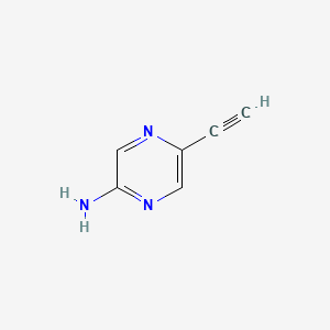 5-Ethynylpyrazin-2-amine chemical structure (CAS 457099-42-2)