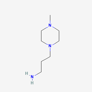 1-(3-Aminopropyl)-4-methylpiperazine chemical structure (CAS 4572-03-6)