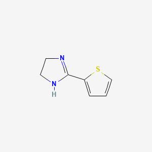 4,5-Dihydro-2-(2-thienyl)-1H-imidazole chemical structure (CAS 45753-18-2)