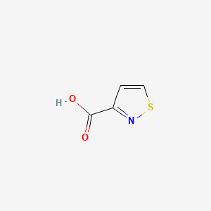 Isothiazole-3-carboxylic acid chemical structure (CAS 4576-90-3)