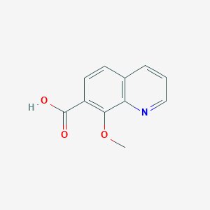 8-Methoxyquinoline-7-carboxylic acid chemical structure (CAS 457948-35-5)