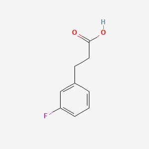 3-(3-Fluorophenyl)propionic acid chemical structure (CAS 458-45-7)