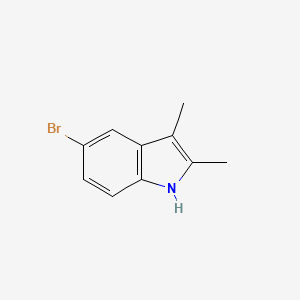5-Bromo-2,3-dimethyl-1H-indole chemical structure (CAS 4583-55-5)