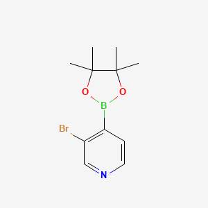 3-Bromo-4-(4,4,5,5-tetramethyl-1,3,2-dioxaborolan-2-yl)pyridine chemical structure (CAS 458532-92-8)