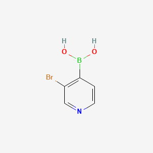 3-Bromopyridin-4-ylboronic acid chemical structure (CAS 458532-99-5)