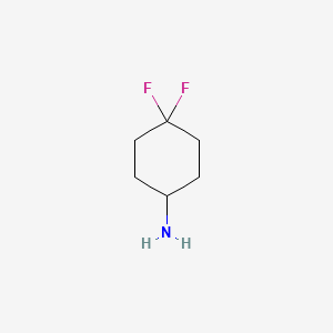 4,4-Difluorocyclohexanamine chemical structure (CAS 458566-84-2)
