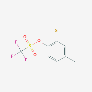 4,5-Dimethyl-2-(trimethylsilyl)phenyl trifluoromethanesulfonate chemical structure (CAS 458566-99-9)