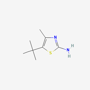 5-(tert-Butyl)-4-methylthiazol-2-amine chemical structure (CAS 45865-42-7)