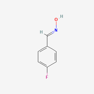 (E)-4-Fluorobenzaldehyde oxime chemical structure (CAS 459-23-4)