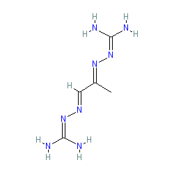 2,2'-(Propane-1,2-diylidene)bis(hydrazinecarboximidamide) chemical structure (CAS 459-86-9)