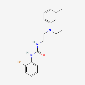 1-(2-Bromophenyl)-3-(2-(ethyl(m-tolyl)amino)ethyl)urea chemical structure (CAS 459429-39-1)