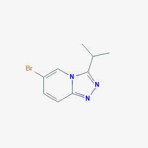 6-Bromo-3-isopropyl-[1,2,4]triazolo[4,3-a]pyridine chemical structure (CAS 459448-06-7)