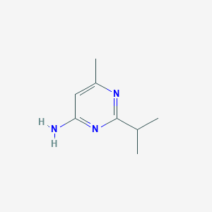 2-Isopropyl-6-methylpyrimidin-4-amine chemical structure (CAS 4595-70-4)