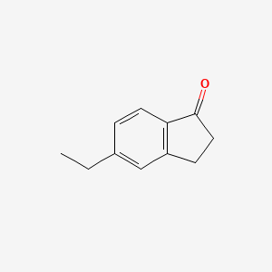 5-Ethyl-2,3-dihydro-1H-inden-1-one chemical structure (CAS 4600-82-2)