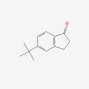 5-(tert-Butyl)-2,3-dihydro-1H-inden-1-one chemical structure (CAS 4600-86-6)