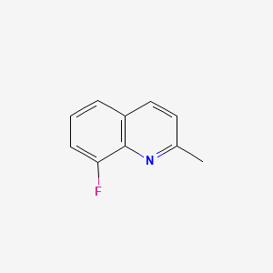 8-Fluoro-2-methylquinoline chemical structure (CAS 46001-36-9)