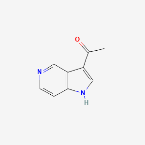 1-(1H-Pyrrolo[3,2-c]pyridin-3-yl)ethanone chemical structure (CAS 460053-60-5)