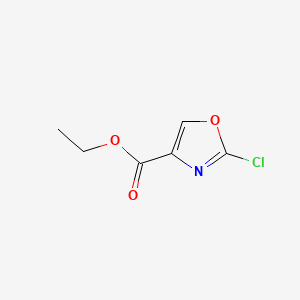Ethyl 2-chlorooxazole-4-carboxylate chemical structure (CAS 460081-18-9)