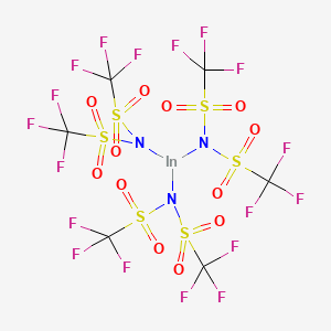 Indium(III) tris(trifluoromethanesulfonimide) chemical structure (CAS 460096-11-1)