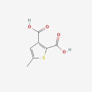 5-Methylthiophene-2,3-dicarboxylic acid chemical structure (CAS 46029-22-5)