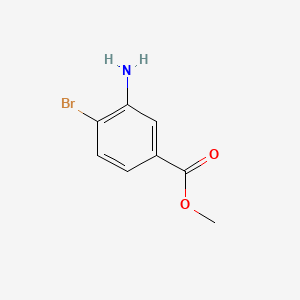 Methyl 3-amino-4-bromobenzoate chemical structure (CAS 46064-79-3)