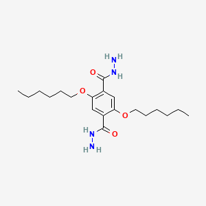 2,5-Bis(hexyloxy)terephthalohydrazide chemical structure (CAS 460732-38-1)
