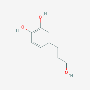 4-(3-Hydroxypropyl)benzene-1,2-diol chemical structure (CAS 46118-02-9)