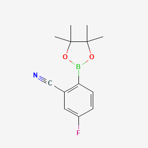 2-Cyano-4-fluorophenylboronic Acid Pinacol Ester chemical structure (CAS 461451-63-8)