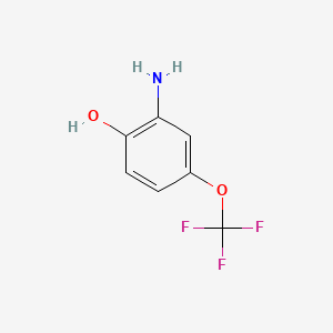 2-Amino-4-(trifluoromethoxy)phenol chemical structure (CAS 461699-34-3)