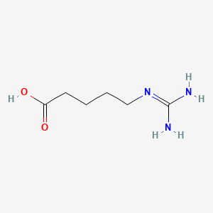 5-Guanidinopentanoic acid chemical structure (CAS 462-93-1)