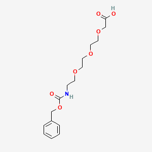 3-Oxo-1-phenyl-2,7,10,13-tetraoxa-4-azapentadecan-15-oic acid chemical structure (CAS 462100-05-6)
