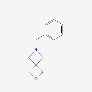6-Benzyl-2-oxa-6-azaspiro[3.3]heptane chemical structure (CAS 46246-91-7)