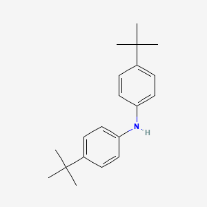 Bis(4-(tert-butyl)phenyl)amine chemical structure (CAS 4627-22-9)