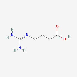 4-Guanidinobutanoic acid chemical structure (CAS 463-00-3)