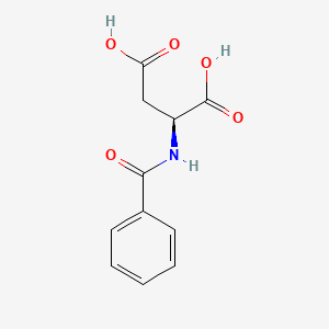 Benzoyl-L-aspartic acid chemical structure (CAS 4631-12-3)