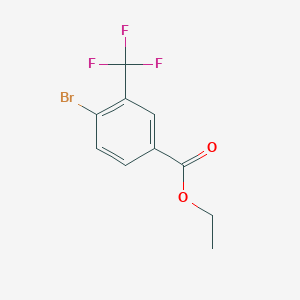 Ethyl 4-bromo-3-(trifluoromethyl)benzoate chemical structure (CAS 463355-64-8)